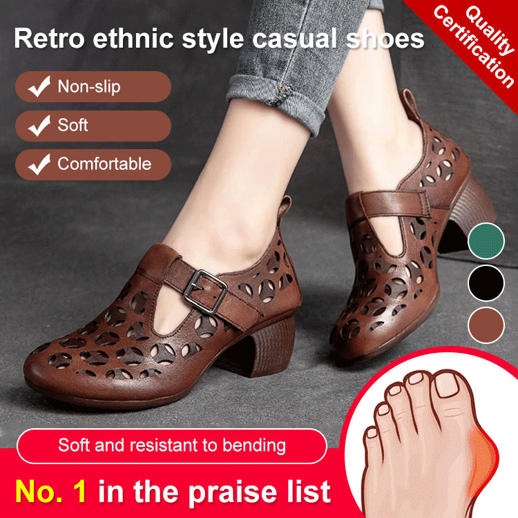 【30%OFF】【35-41】2024 нови дамски кухи ортопедични сандали от естествена кожа