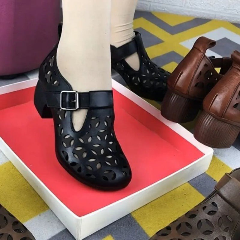 【30%OFF】【35-41】2024 нови дамски кухи ортопедични сандали от естествена кожа