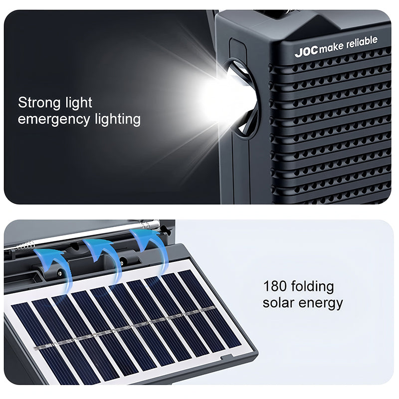 💥🏕️【Горещи продажби】Многофункционално преносимо радио, AM радио, Bluetooth твърда карта, многозонов звук