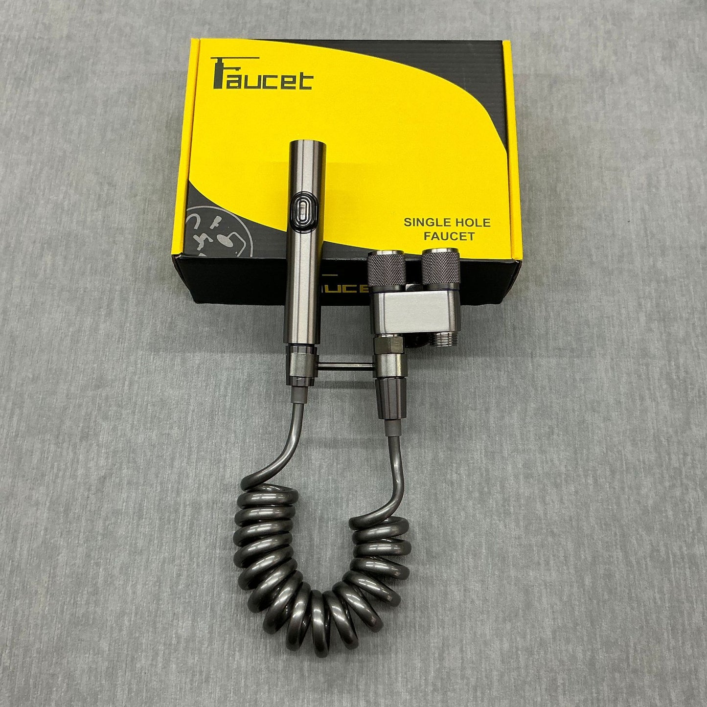 🚽🚰🚿 🔥 Пистолет за тоалетна, един вход и два изхода, с ъглов клапан за високо налягане и воден пистолет.