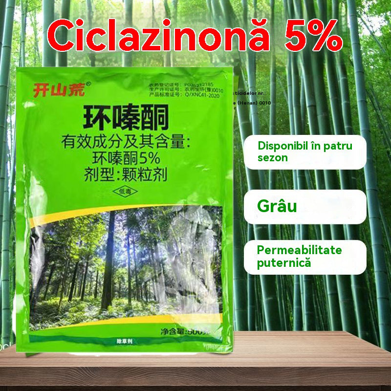 👍【Голям капацитет, 500 г на опаковка!】🌱Хербицид хексазинон, подходящ за унищожаване на плевели и дървета, не е за употреба върху обработваема земя