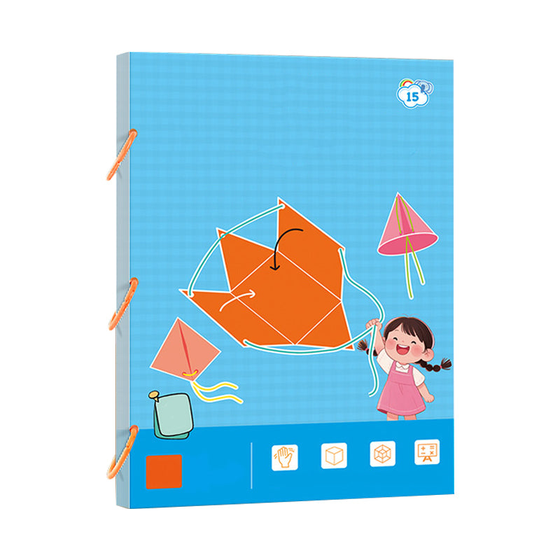 🔥Нови подобрения👶✨Книга за 3D геометрично обучение „Дърпане на конец“