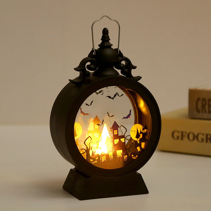 🔥💡(Комплект от три части)LED електронни свещи във форма на фенери за Хелоуин, декоративни елементи за създаване на атмосфера
