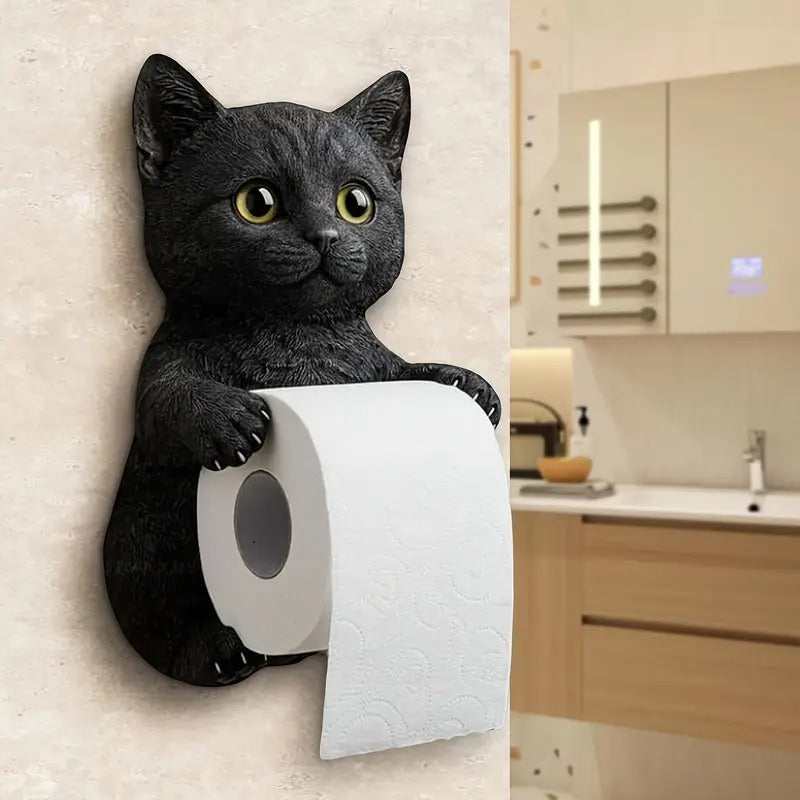 🐱【Гореща разпродажба】Държач за тоалетна хартия със сладък котешки мотив