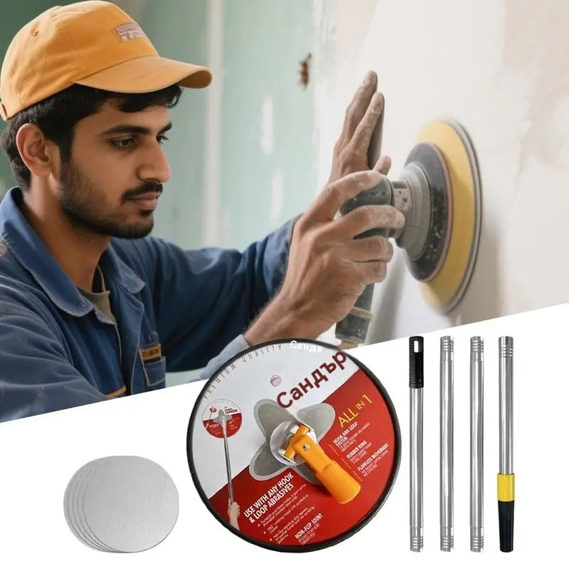 Самозалепващ се държач за шкурка, въртяща се във всички посоки повърхност за стена