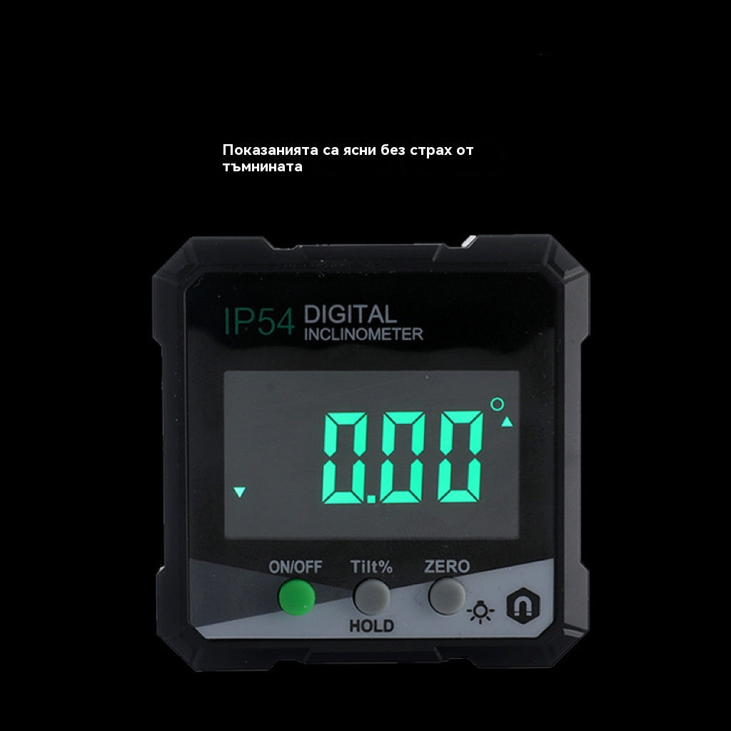 Инструмент за измерване на ъгъла на 360 градуса, 4 * 90 градуса цифров магнитен уред за измерване на ъгъла на наклона