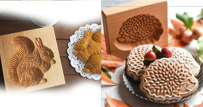 49% отстъпка ⏰【Купете 1, вземете 1 безплатно】Премиум дървена форма за бисквитки - Формички за бисквити