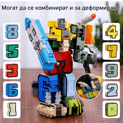 🔥【Най-продаван продукт】🧒Сглобяема дигитална трансформираща се играчка робот за деца