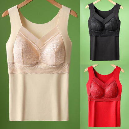 ❤️【40-100kg】3 броя есенно-зимно бельо | Гъша кадифе с дантела | Поддържа и предпазва гърдите ✅Предпазва от увисване на гърдите ❤️