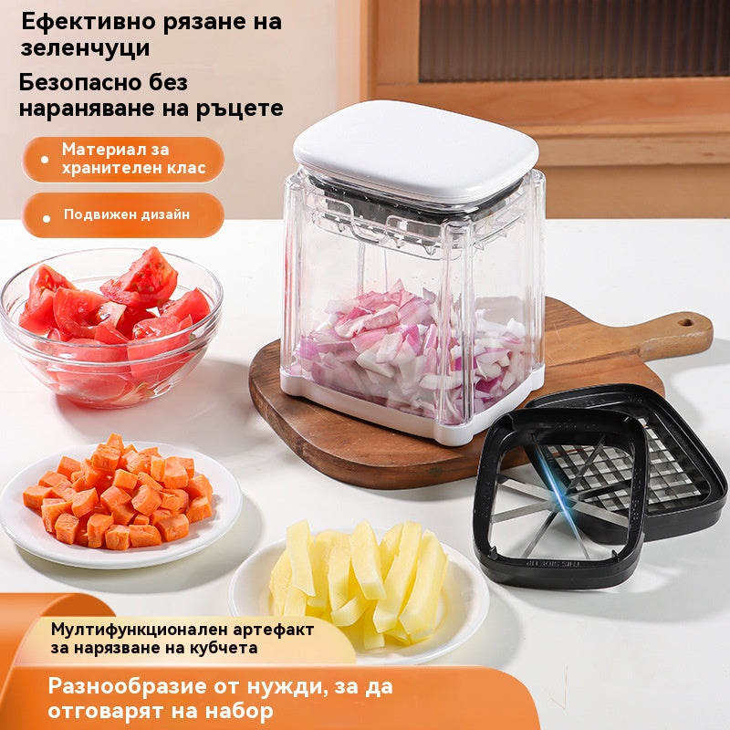 🍎🥝🍓 Многофункционална преса за зеленчуци за домакинство, специално предназначена за рязане на пържени картофи и картофи (7 см)