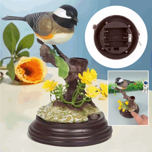 🦜🐦🐦【Скорошни горещи продажби】Креативни, сладки, гласово контролирани орнаменти с птици за декорация на настолния компютър.