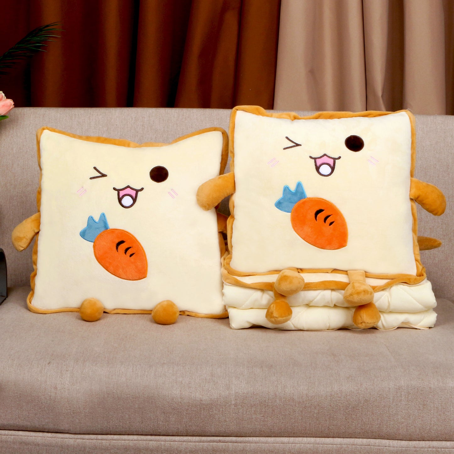 ✨ Reusable plush blanket/air conditioning quilt