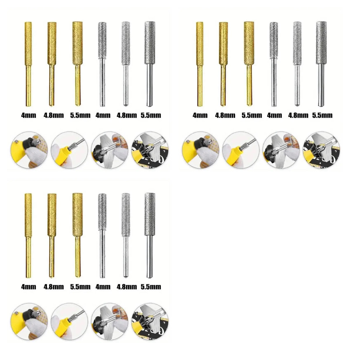 【18 броя】Специален шлифовъчен прът за верига за верижен трион