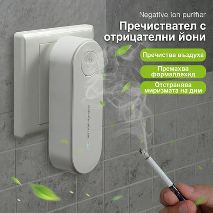 🏠✅ Домашен пречиствател на въздух с отрицателни йони, премахва формалдехид и миризма на дим