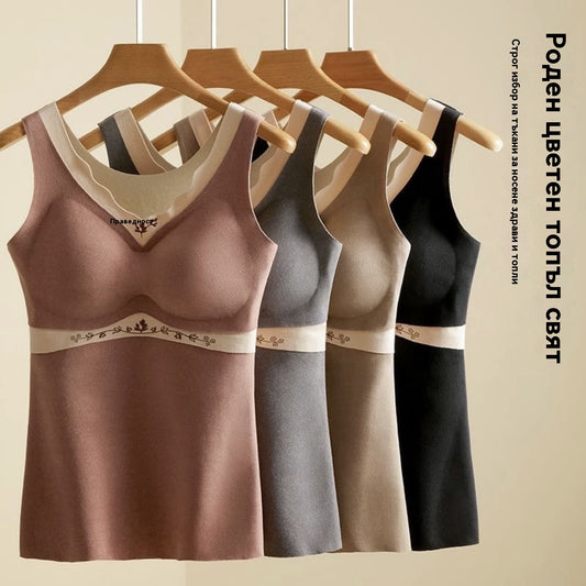 【4 артикула】【L-3XL】Есенно-зимен двустранен термо жилет от немски полар, подходящ за кожата