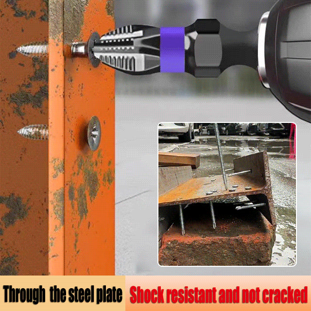 ⚒⚒【Комплект от 6 - Включва основа/25+50+65+70+90+150 мм】Подобрена висока твърдост и силен магнитен бит