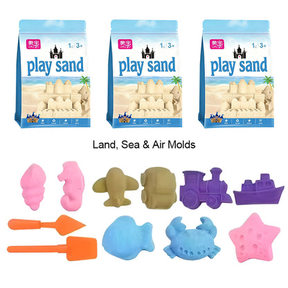 Еластичен пясък с цвят на глина Space Magic - мека, незалепваща и безопасна играчка за деца