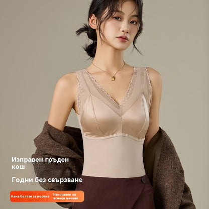 🥰🔥【купи продукт, вземи друг безплатно】Термо потник с вградени подплънки за сутиен, безшевен и с прилепнала кройка