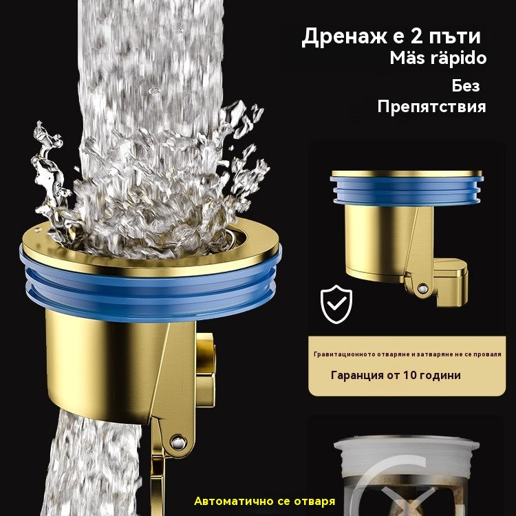 🔥🔥 Универсален месингов подов сифон с анти-миризма дезодорираща сърцевина 🚿✨