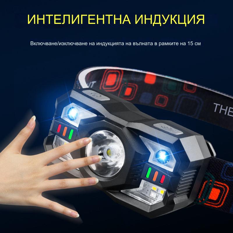 💡🌟【продават се като топъл хляб】🔥🔥Интелигентен индукционен маяк с дълъг живот на батерията, монтирана на главата външна светлина за нощен риболов