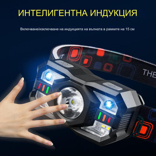 💡🌟【продават се като топъл хляб】🔥🔥Интелигентен индукционен маяк с дълъг живот на батерията, монтирана на главата външна светлина за нощен риболов