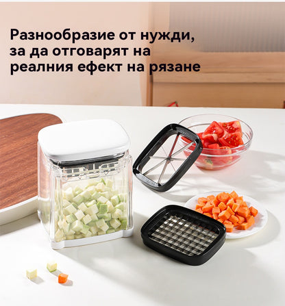 🍎🥝🍓 Многофункционална преса за зеленчуци за домакинство, специално предназначена за рязане на пържени картофи и картофи (7 см)