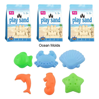 Еластичен пясък с цвят на глина Space Magic - мека, незалепваща и безопасна играчка за деца