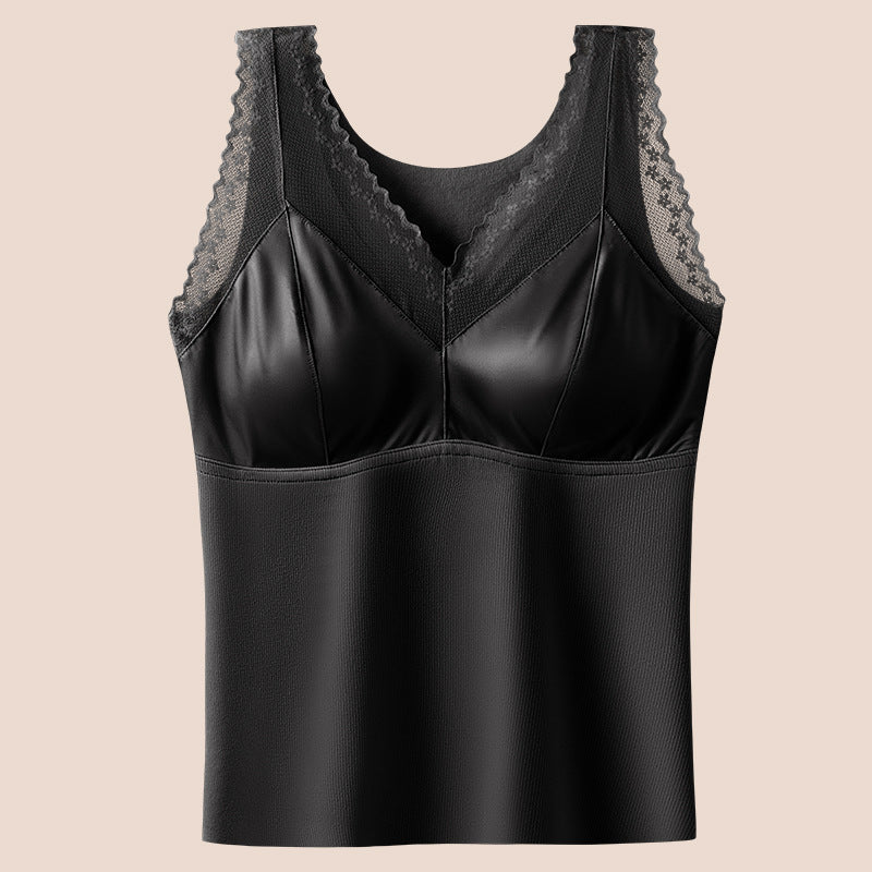 🥰🔥【купи продукт, вземи друг безплатно】Термо потник с вградени подплънки за сутиен, безшевен и с прилепнала кройка