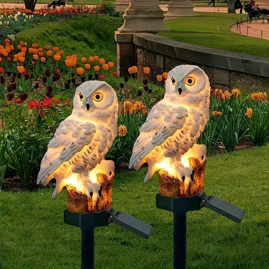 【Купете 1, вземете 1 безплатно】🦉 Декоративна слънчева лампа „Сова“ – Топла светлина за вашата градина