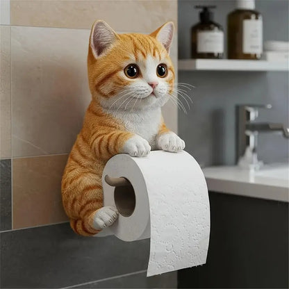 🐱【Гореща разпродажба】Държач за тоалетна хартия със сладък котешки мотив