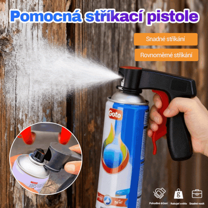 👨‍🔧🚗💨Купете 1, вземете 1 безплатно🔥Ръчен пистолет за пръскане с асистенция, помощна дръжка за пръскане на боя, ръчен пистолет за пръскане с манивела за автомобилни стени, самопръскващ се спрей