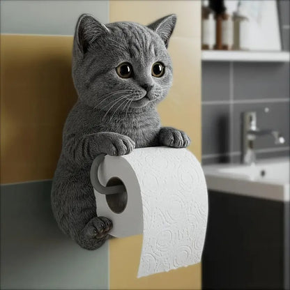 🐱【Гореща разпродажба】Държач за тоалетна хартия със сладък котешки мотив