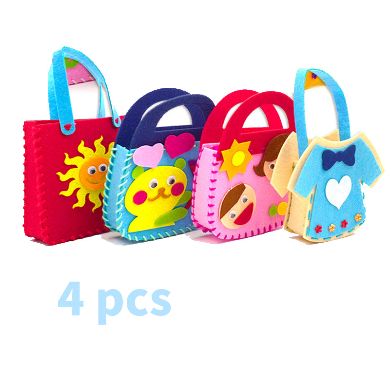 🧵🧶🦋【4 части】Образователен комплект за шиене за деца