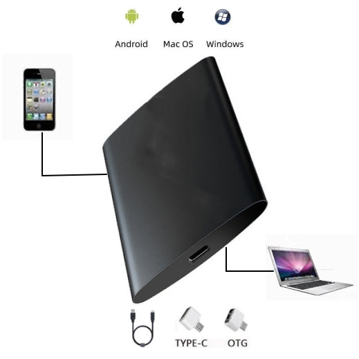 【16TB】💾🚀 Високоскоростен мобилен твърд диск 🖲 | Разширение на капацитета за съхранение на файлове и офис 🔝✨