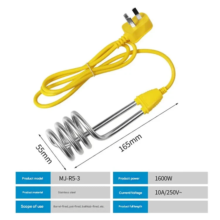 ⚡ 💧Бойлер с автоматично изключване, способен да загрее вода до 100 градуса за 15 минути.