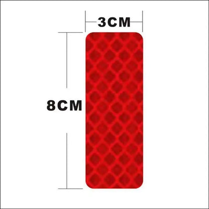 [100 броя] Флуоресцентни светлоотразителни стикери --- за велосипеди, автомобили, мотоциклети