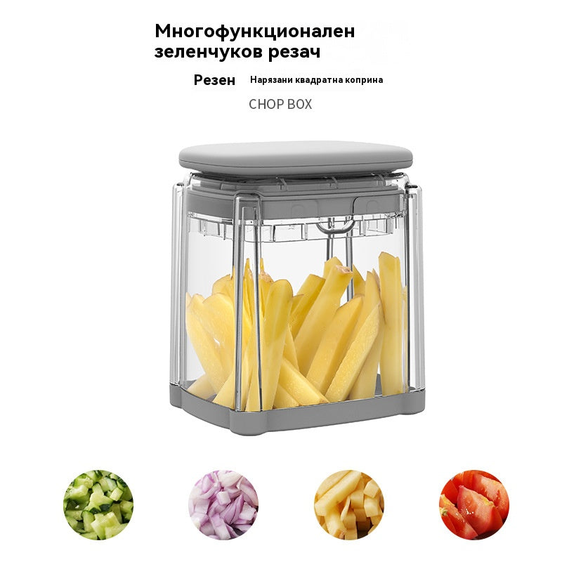 🍎🥝🍓 Многофункционална преса за зеленчуци за домакинство, специално предназначена за рязане на пържени картофи и картофи (7 см)