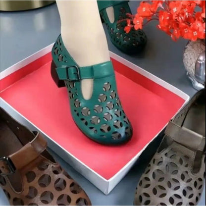 【30%OFF】【35-41】2024 нови дамски кухи ортопедични сандали от естествена кожа