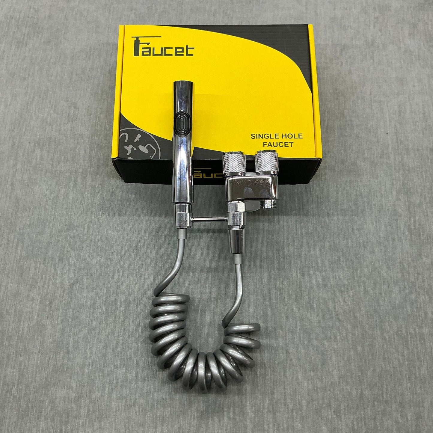 🚽🚰🚿 🔥 Пистолет за тоалетна, един вход и два изхода, с ъглов клапан за високо налягане и воден пистолет.