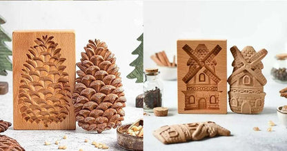 49% отстъпка ⏰【Купете 1, вземете 1 безплатно】Премиум дървена форма за бисквитки - Формички за бисквити