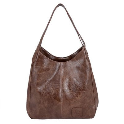 💖👜💖Нова чанта за през рамо с голям капацитет, изработена от мека кожа - многофункционална, модна дамска чанта