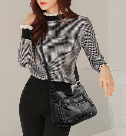 Ежедневна дамска чанта, модерна чанта за през рамо с голям капацитет, предлага се в няколко цвята