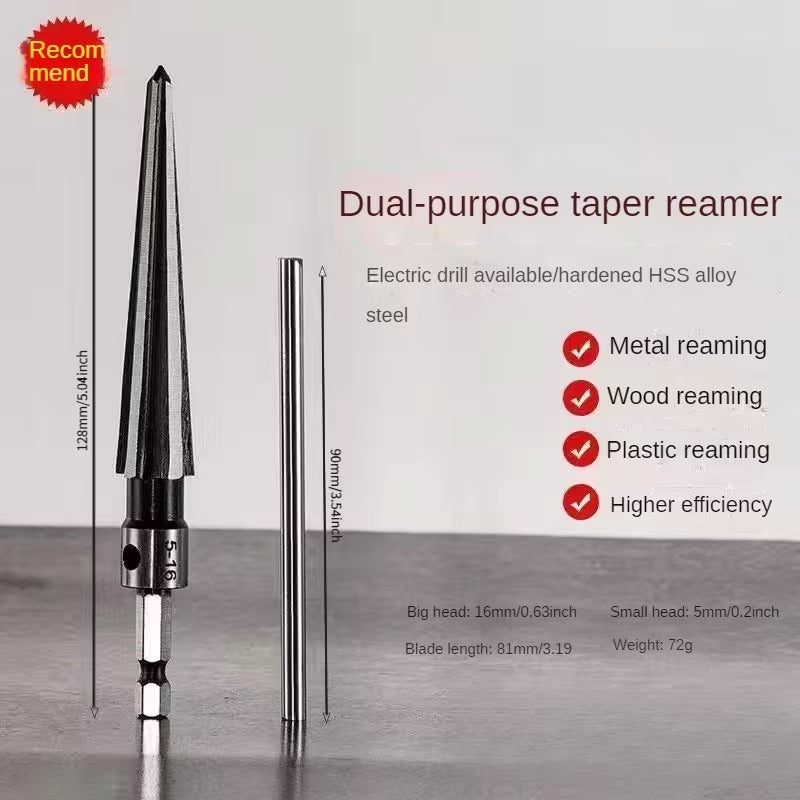 Ръчен коничен резец от високовъглеродна стомана - комплект шестоъгълни разширители за отвори