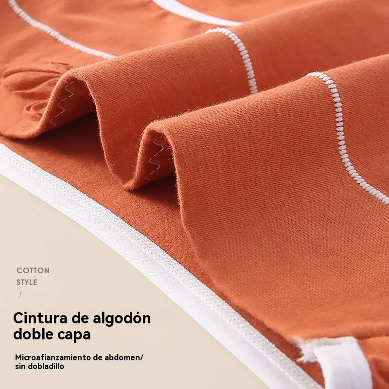 ✨🩲Дамско бельо от чист памук с висока талия, антибактериална област с графен 7A в областта на чатала, контрол на корема и повдигане на дупето, дишащо бельо.