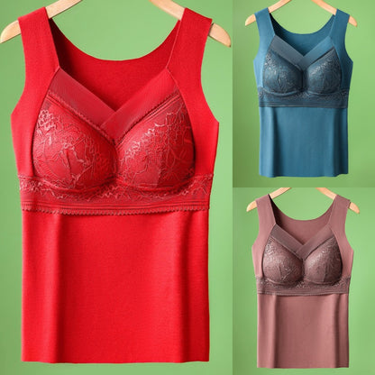 ❤️【40-100kg】3 броя есенно-зимно бельо | Гъша кадифе с дантела | Поддържа и предпазва гърдите ✅Предпазва от увисване на гърдите ❤️