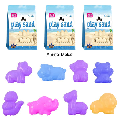 Еластичен пясък с цвят на глина Space Magic - мека, незалепваща и безопасна играчка за деца